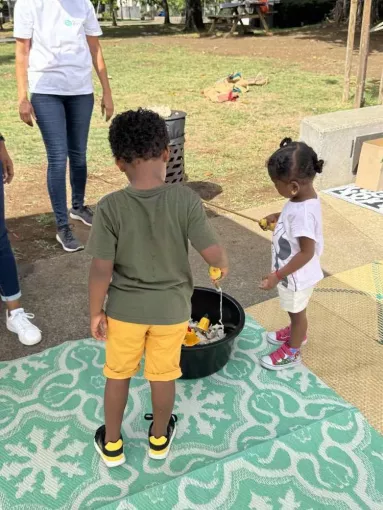 Clôture de la Semaine de la Petite Enfance : Encore jouer à l'infini au village petite enfance à La ville du Port, Saint-Denis, Les Petits Pas