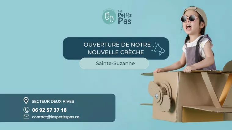 Ouverture d'une crèche de 30 places à Sainte Suzanne, Réunion : services de garde d'enfants de qualité pour votre petit bout de chou, Saint-Denis, Les Petits Pas