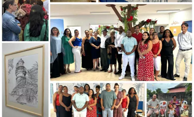 Inauguration de la crèche Deux Rives à Sainte-Suzanne, Saint-Denis, Les Petits Pas